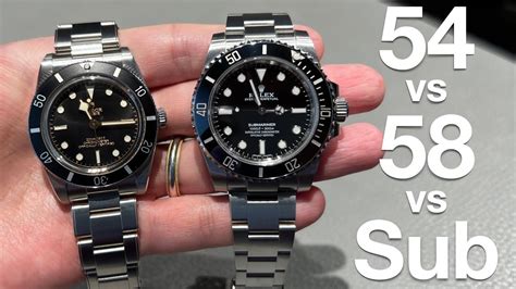 tudor bb54 vs rolex submariner|tudor rubber strap review.